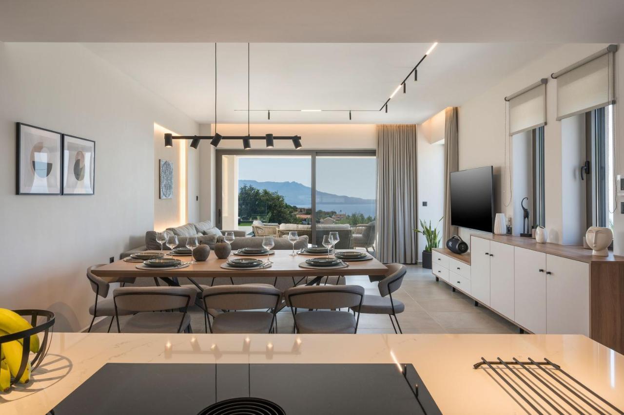 Villa Ekphrasis With Sea View And Jacuzzi Ravdhoúkha Dış mekan fotoğraf