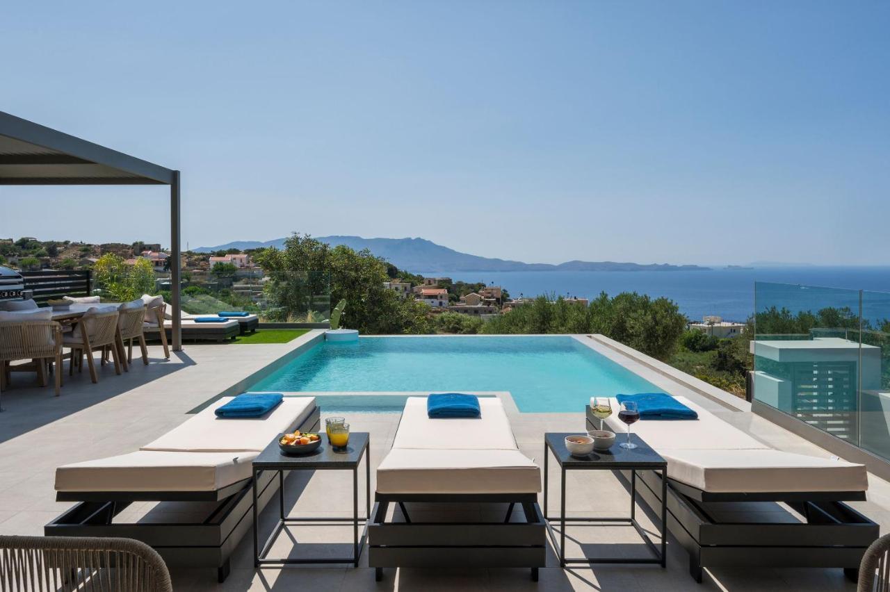 Villa Ekphrasis With Sea View And Jacuzzi Ravdhoúkha Dış mekan fotoğraf