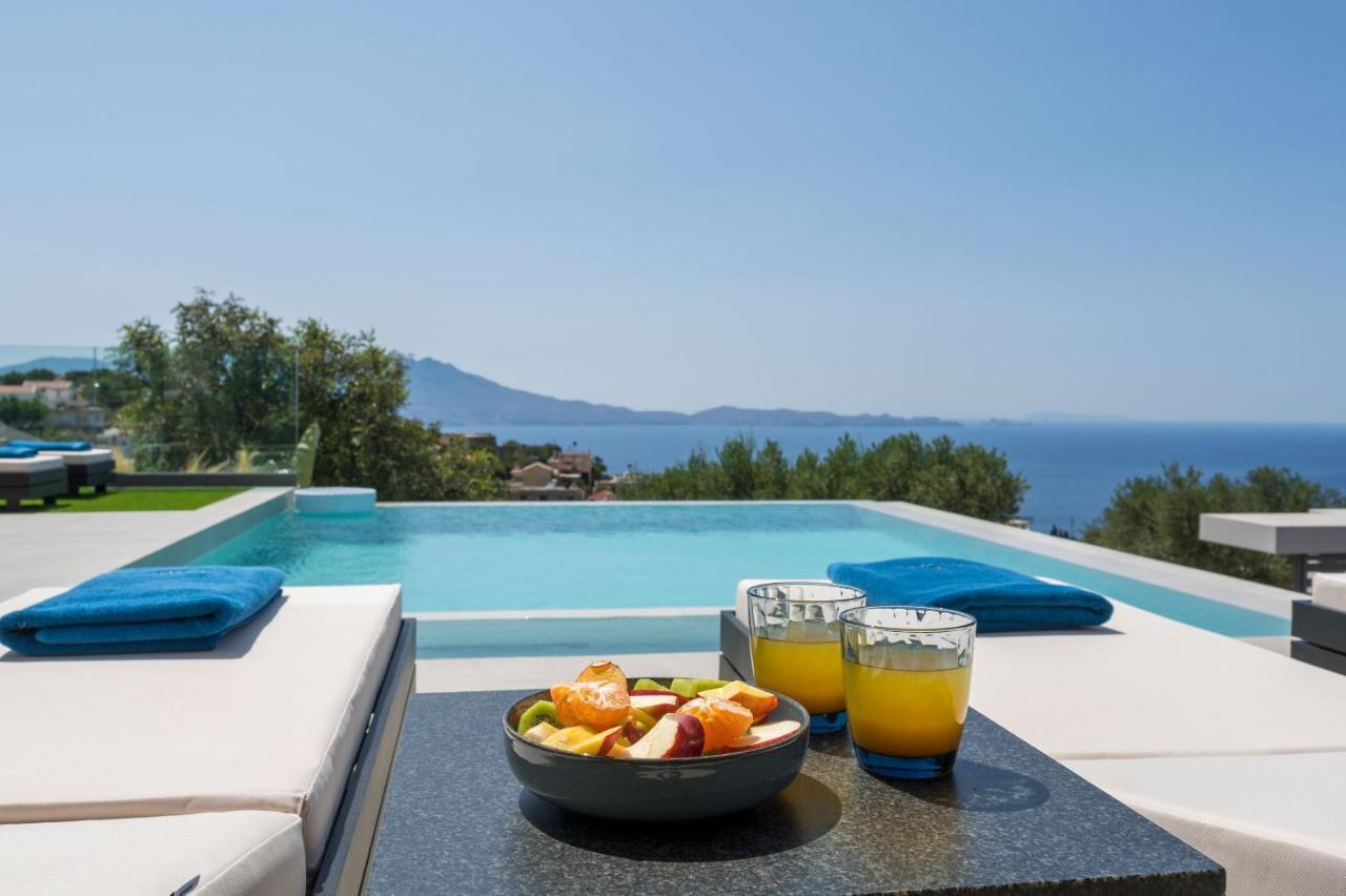 Villa Ekphrasis With Sea View And Jacuzzi Ravdhoúkha Dış mekan fotoğraf