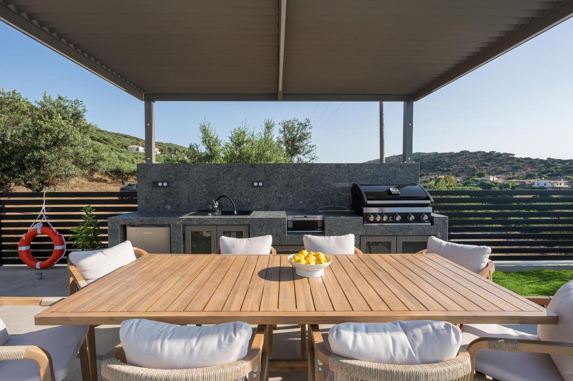 Villa Ekphrasis With Sea View And Jacuzzi Ravdhoúkha Dış mekan fotoğraf