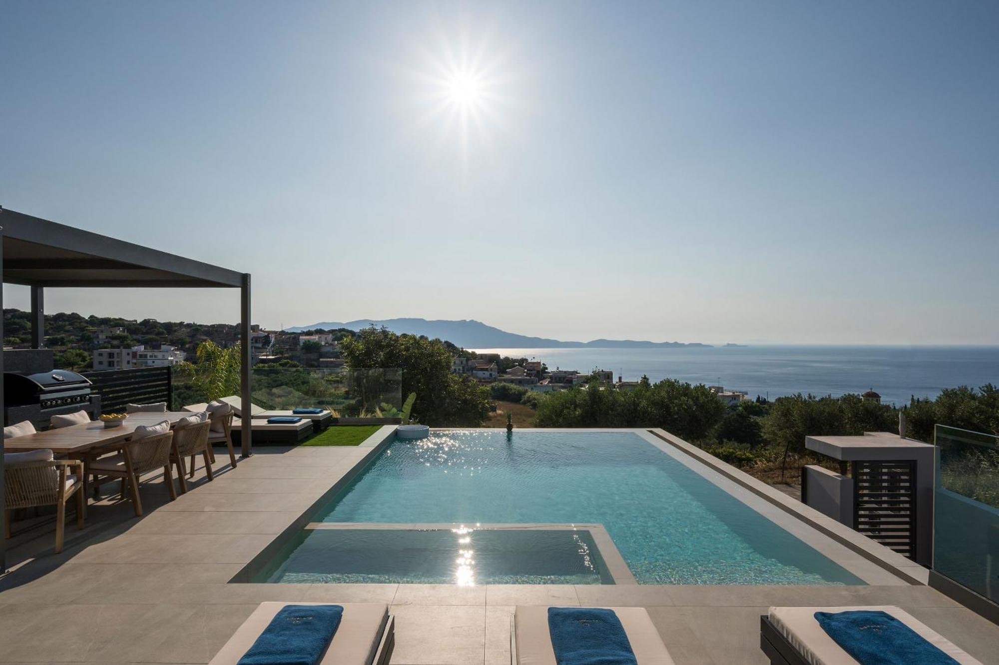 Villa Ekphrasis With Sea View And Jacuzzi Ravdhoúkha Dış mekan fotoğraf
