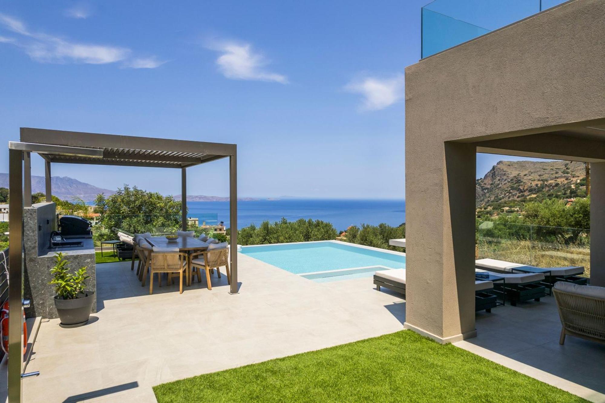 Villa Ekphrasis With Sea View And Jacuzzi Ravdhoúkha Dış mekan fotoğraf