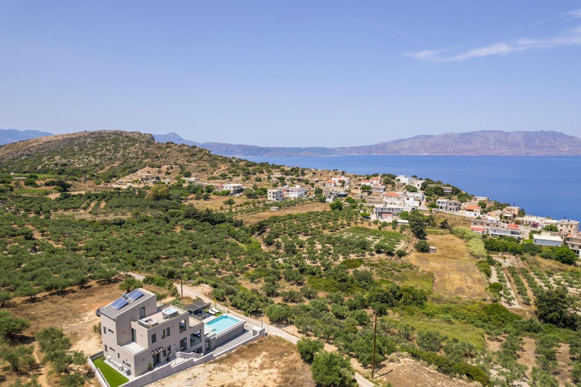 Villa Ekphrasis With Sea View And Jacuzzi Ravdhoúkha Dış mekan fotoğraf