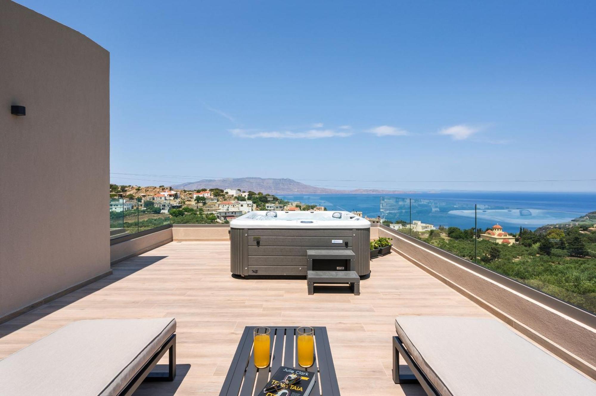 Villa Ekphrasis With Sea View And Jacuzzi Ravdhoúkha Dış mekan fotoğraf