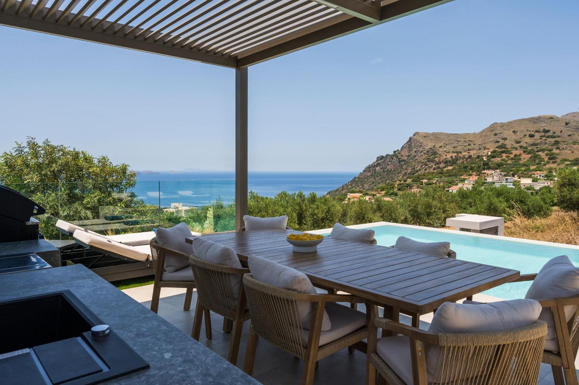 Villa Ekphrasis With Sea View And Jacuzzi Ravdhoúkha Dış mekan fotoğraf