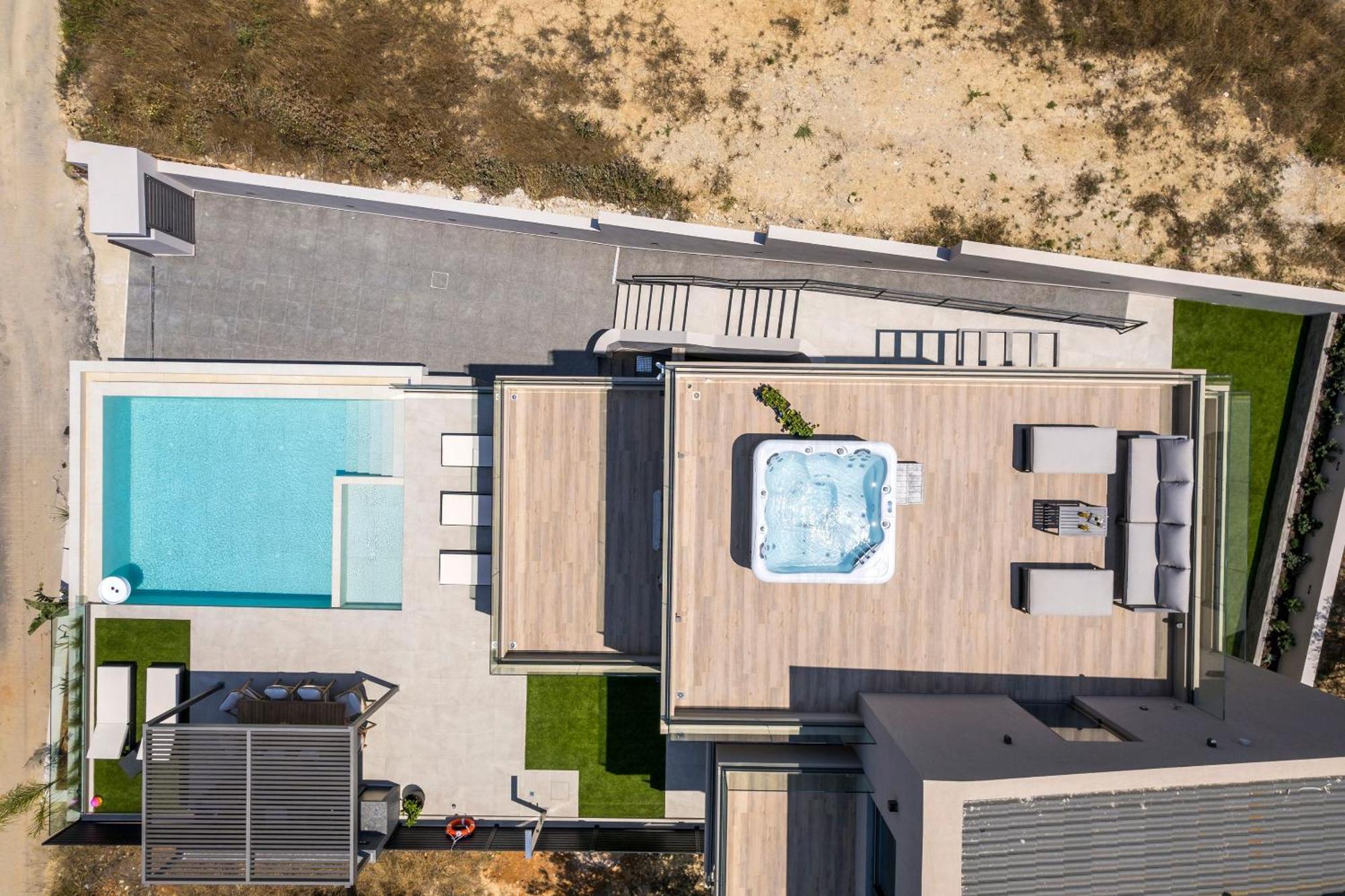 Villa Ekphrasis With Sea View And Jacuzzi Ravdhoúkha Dış mekan fotoğraf